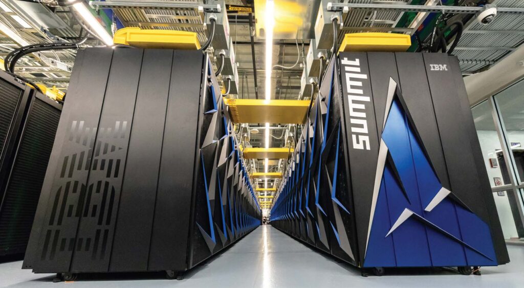 Summit Supercomputer. Credit: Oak Ridge National Laboratory.